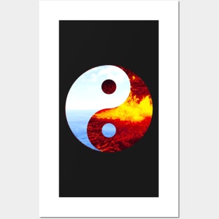 Fire-Water Yin-Yang Posters and Art